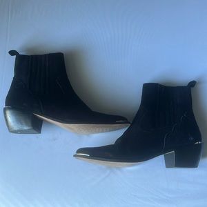 Urban Outfitters Leather Cowboy Bootie